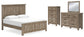 Yarbeck King Panel Bed with Mirrored Dresser and Chest Signature Design by Ashley®