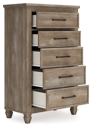 Yarbeck Queen Panel Bed with Mirrored Dresser, Chest and 2 Nightstands Signature Design by Ashley®