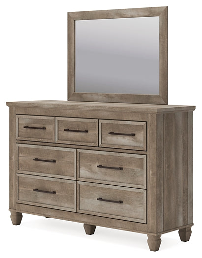 Yarbeck Queen Panel Bed with Mirrored Dresser Signature Design by Ashley®