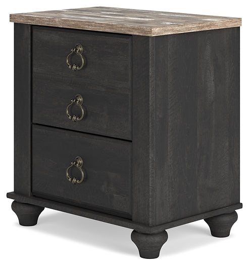 Nanforth Queen Panel Bed with Mirrored Dresser, Chest and 2 Nightstands Signature Design by Ashley®