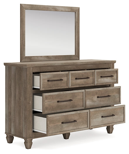 Yarbeck Queen Panel Bed with Storage with Mirrored Dresser, Chest and 2 Nightstands Signature Design by Ashley®