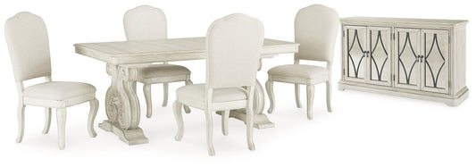 Arlendyne Dining Table and 4 Chairs with Storage Signature Design by Ashley®