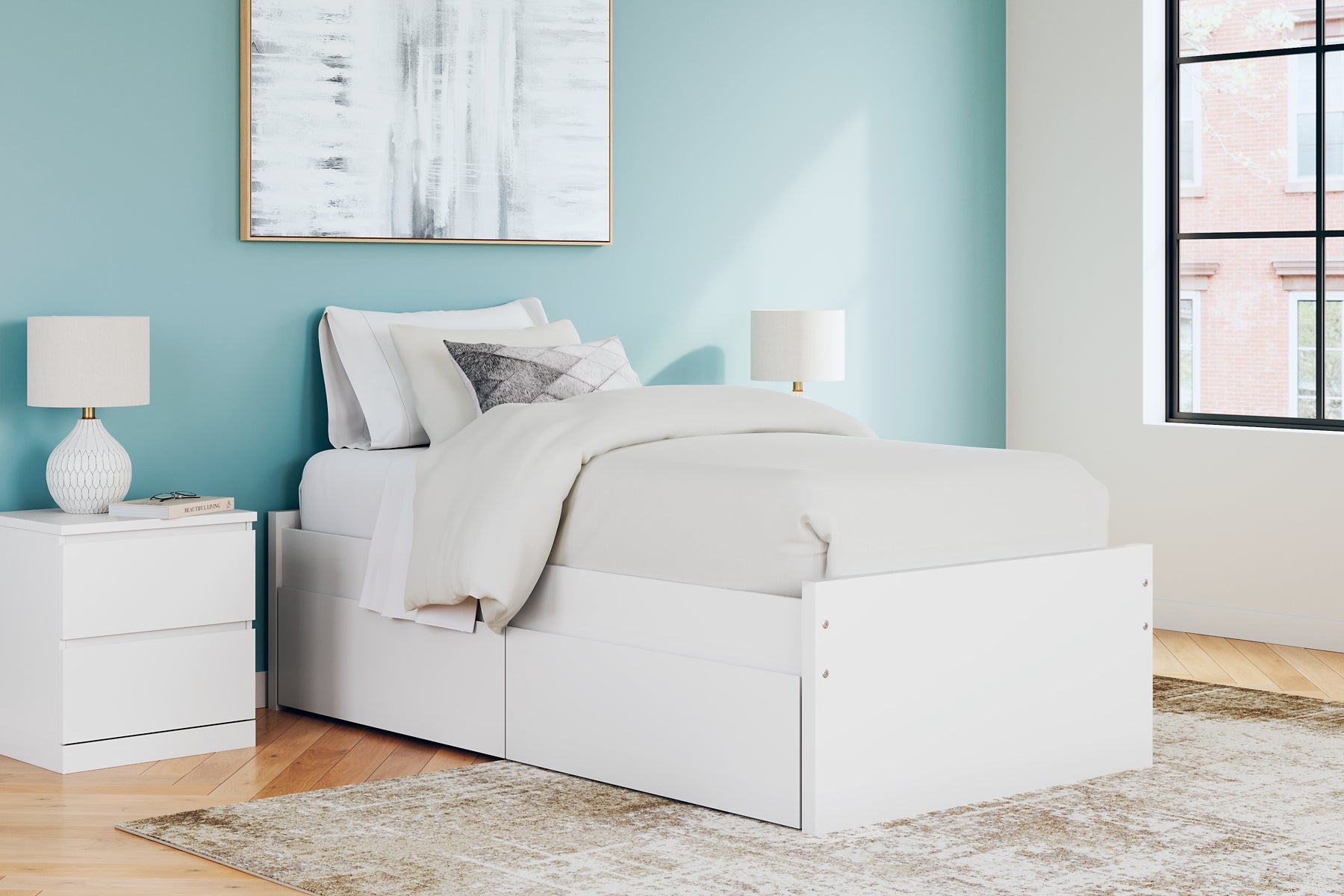 Onita Twin Platform Bed with 1 Side Storage Signature Design by Ashley®