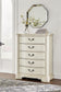 Arlendyne California King Upholstered Bed with Mirrored Dresser, Chest and Nightstand