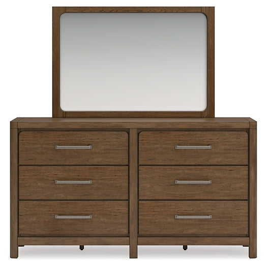 Cabalynn King Upholstered Bed with Mirrored Dresser, Chest and 2 Nightstands