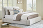 Cabalynn King Upholstered Bed with Mirrored Dresser, Chest and 2 Nightstands