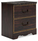 Glosmount Two Drawer Night Stand Signature Design by Ashley®
