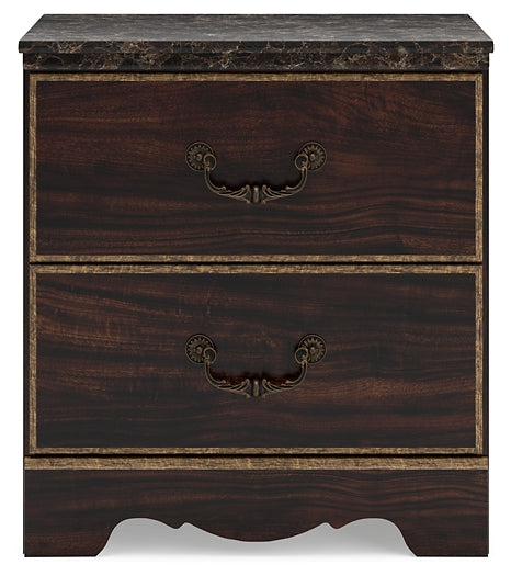 Glosmount Two Drawer Night Stand Signature Design by Ashley®