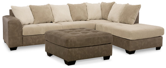 Keskin 2-Piece Sectional with Ottoman Signature Design by Ashley®