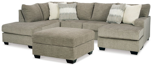 Creswell 2-Piece Sectional with Ottoman Signature Design by Ashley®