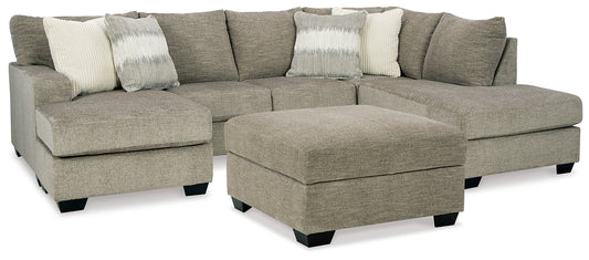 Creswell 2-Piece Sectional with Ottoman Signature Design by Ashley®