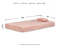 iKidz Pink Twin Mattress and Pillow 2/CN Sierra Sleep® by Ashley