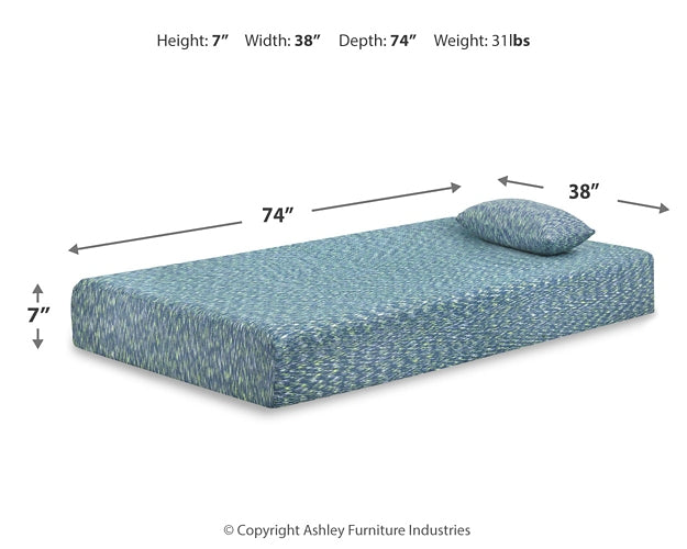 Ikidz Blue  Mattress And Pillow 2/Cn Sierra Sleep® by Ashley