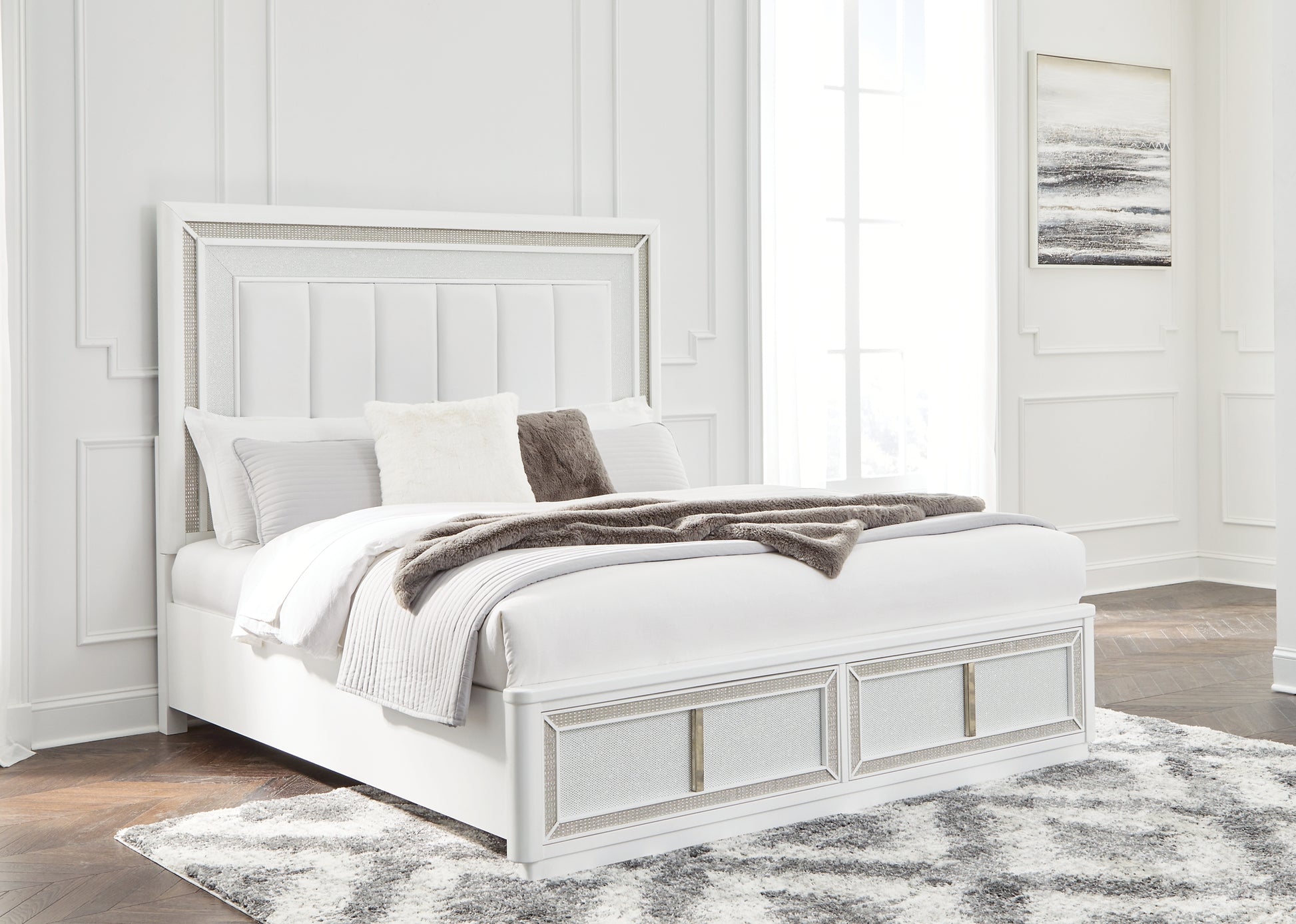 Chalanna  Upholstered Storage Bed Signature Design by Ashley®