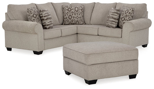 Claireah 2-Piece Sectional with Ottoman Signature Design by Ashley®