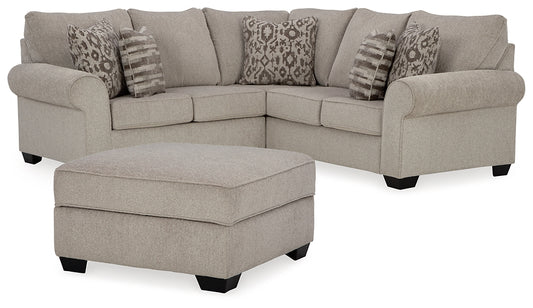 Claireah 2-Piece Sectional with Ottoman Signature Design by Ashley®