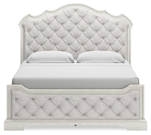 Arlendyne King Upholstered Bed with Mirrored Dresser and 2 Nightstands Signature Design by Ashley®