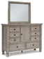 Harrastone King Panel Bed with Mirrored Dresser and 2 Nightstands Millennium® by Ashley