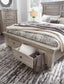 Harrastone California King Panel Bed with Mirrored Dresser Millennium® by Ashley
