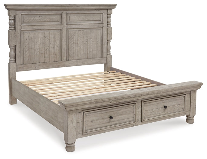 Harrastone Queen Panel Bed with Mirrored Dresser Millennium® by Ashley