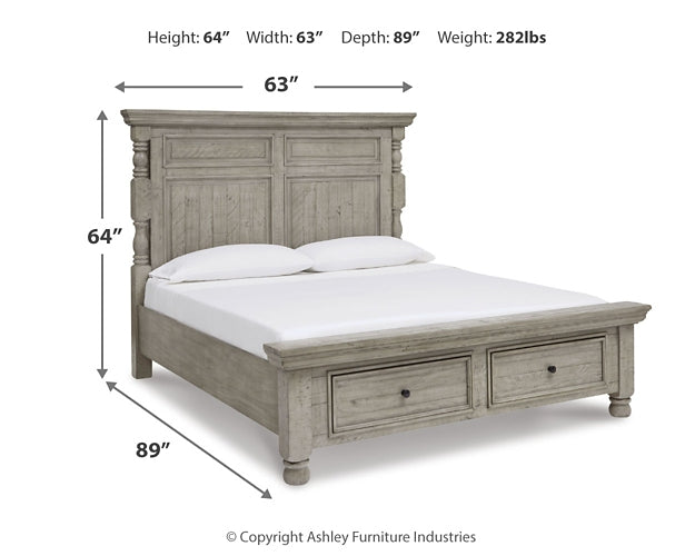Harrastone Queen Panel Bed with Mirrored Dresser Millennium® by Ashley