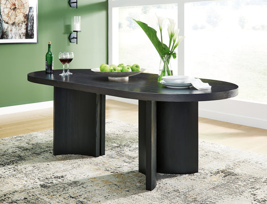 Rowanbeck Oval Dining Room Table Signature Design by Ashley®