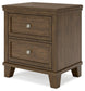 Shawbeck Two Drawer Night Stand Benchcraft®