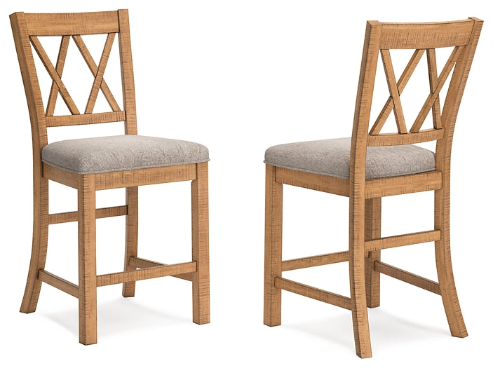Havonplane Upholstered Barstool (2/CN) Signature Design by Ashley®