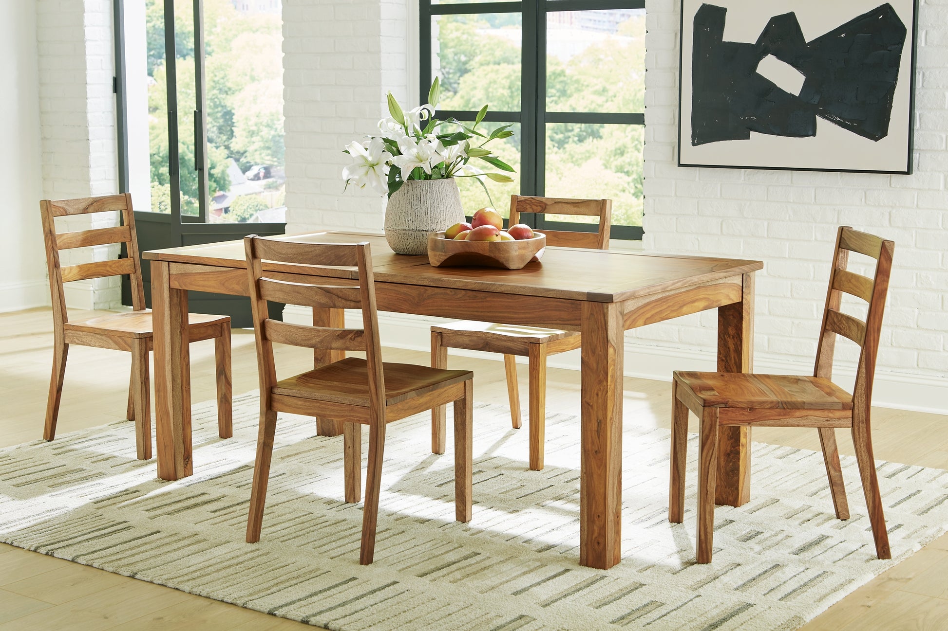 Dressonni Dining Table and 4 Chairs Signature Design by Ashley®